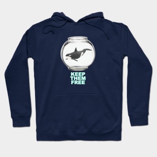 KEEP THEM FREE - Orca Hoodie